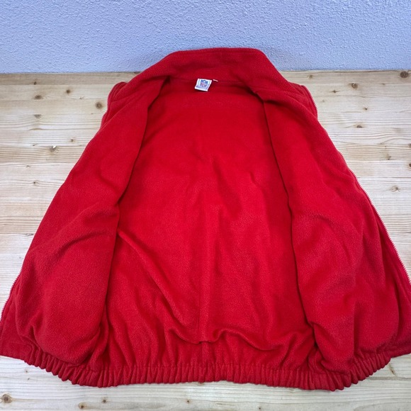 Canon x NFL Official Camera Red Fleece Lined Vest Size‎ M Vintage Promo - Picture 3 of 9